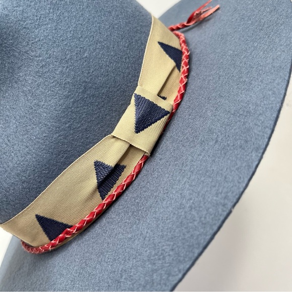 NEW Brixton Venice Fedora hat,Blue Haze,western,bohemian, - Picture 3 of 16